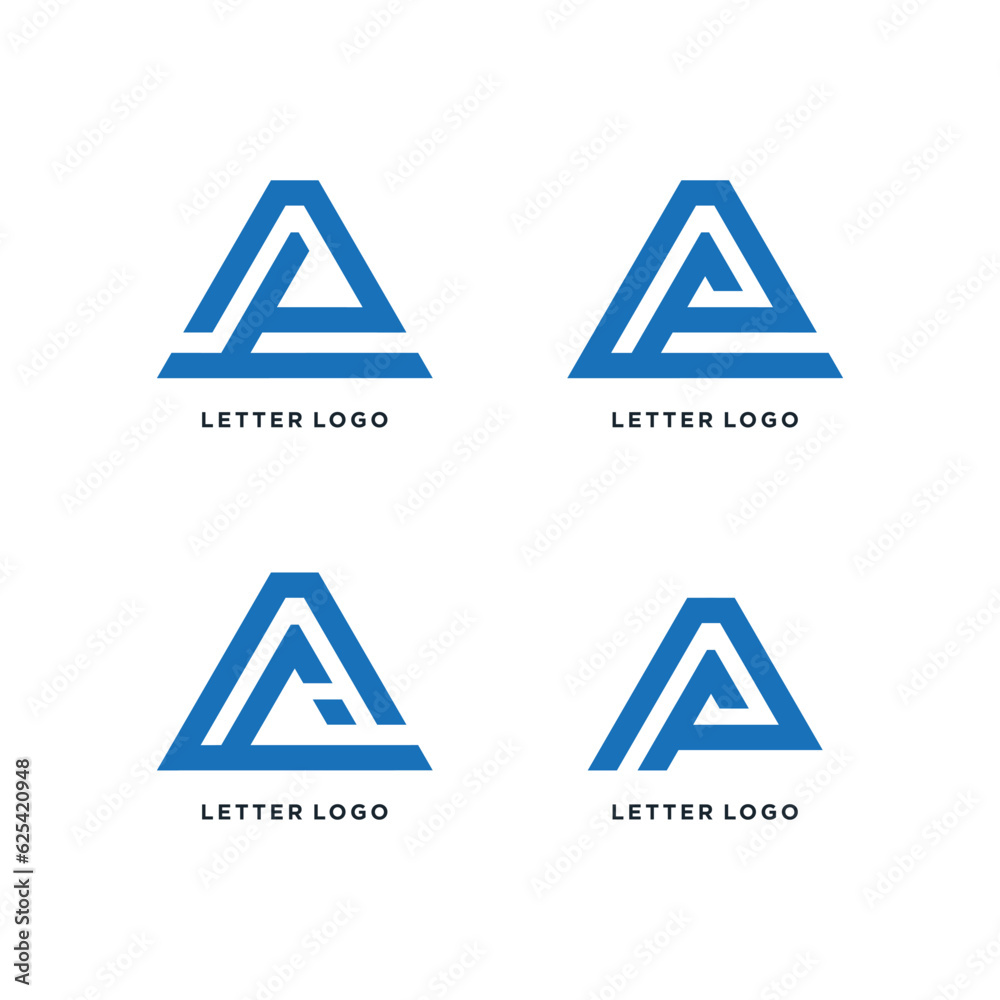 Letter A logo design vector with creative unique concept Letter A logo design vector with creative unique concept