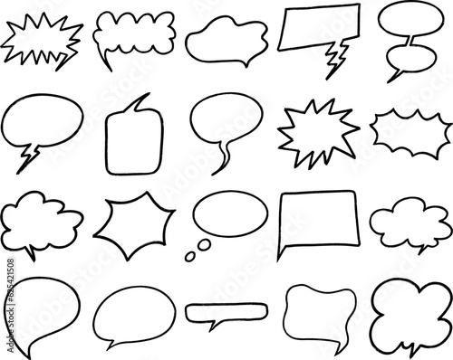 Hand Draw Speech Bubble