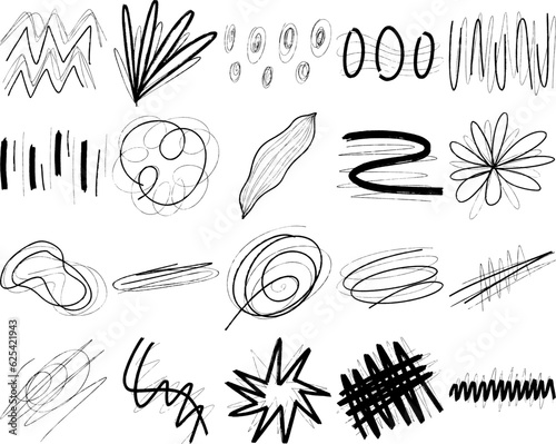 Abstract Hand Draw Lines 