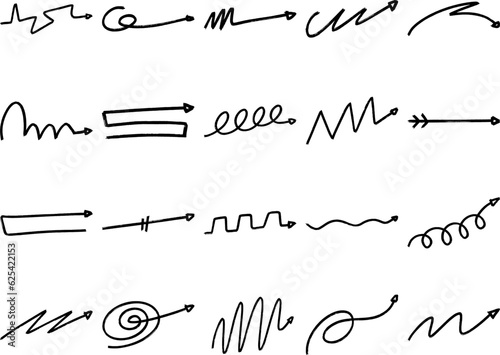 Hand Draw Arrow Line