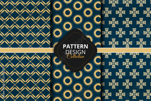 Fotografie Fabric Abstract geometric floral background pattern