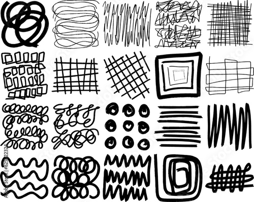 Abstract Scribble Lines