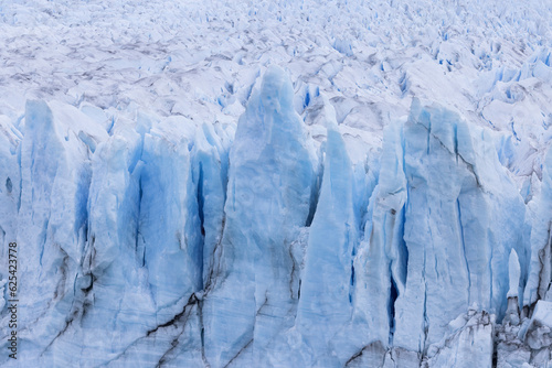 cracks and blues of the perito moreno glacier