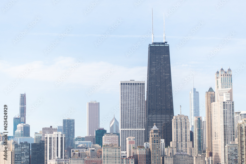 Chicago skyline as seen from North Avenue Beach