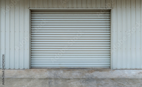 Garage door at a huge building for background