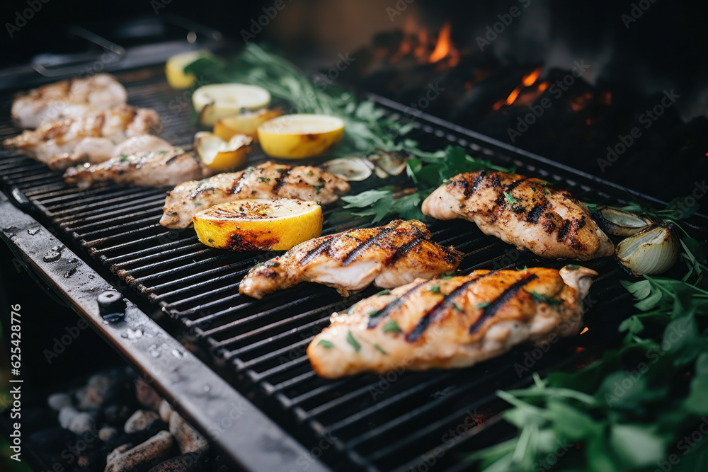 A person exploring different ways to season and grill lean protein sources, such as chicken or fish. A person exploring different ways to season and grill lean protein sources, such as chicken or fish.