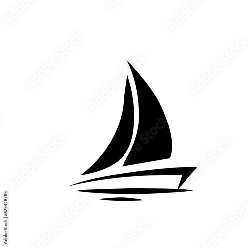 Sailboat icon Fototapet