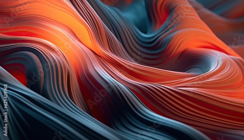 Dynamic abstract motion 3D render wallpapper, background