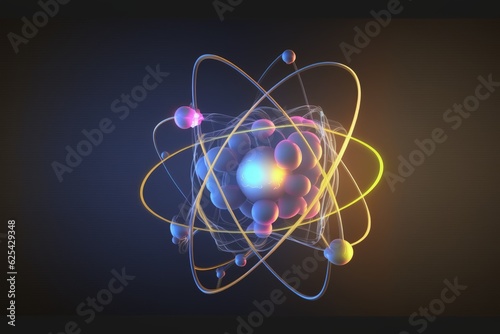 Atomic nucleus electrons neutrons protons. model shows that an atom is mostly empty space, with electrons orbiting a fixed, positively charged nucleus in set, predictable paths.