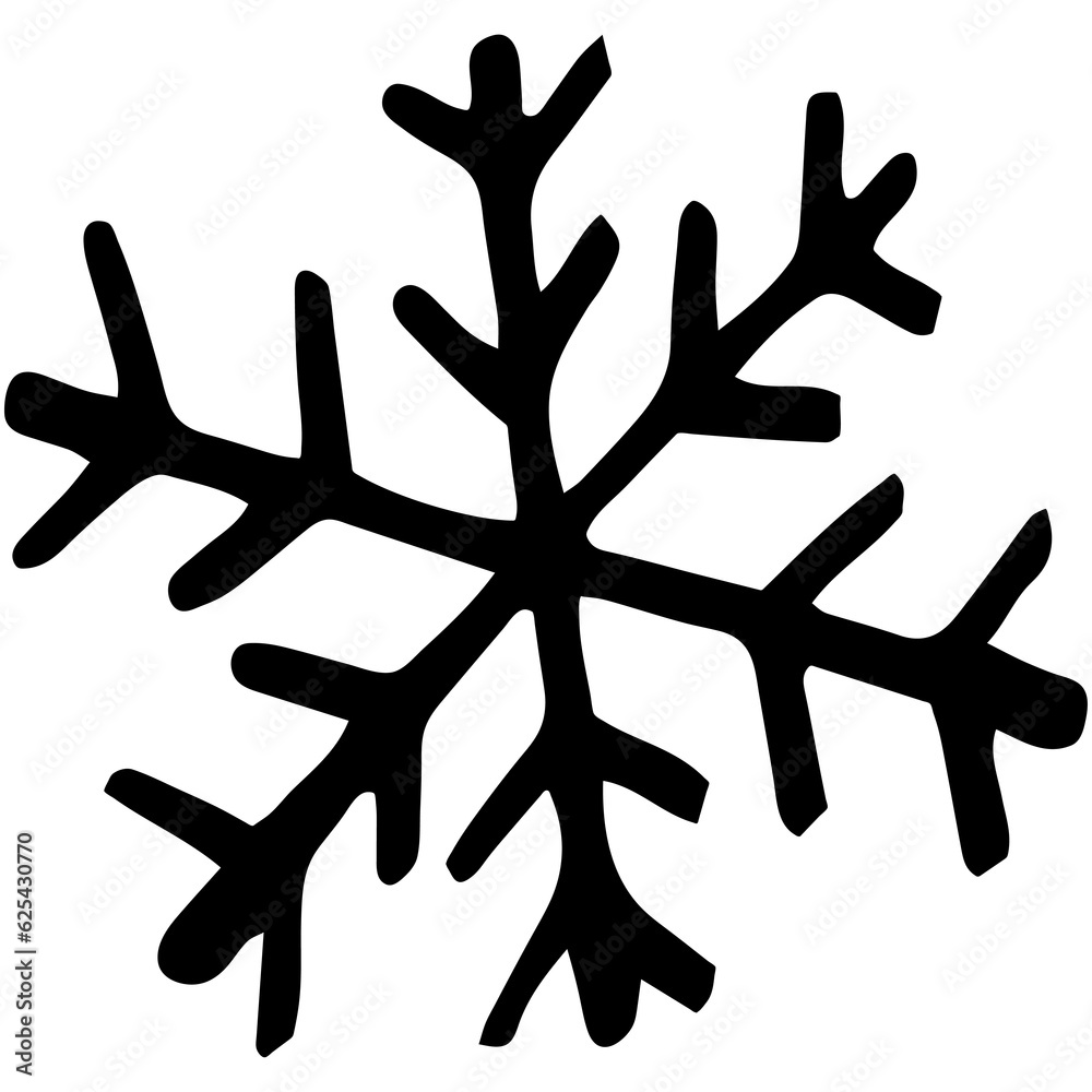 Doodle snowflake, single element. Transparent PNG Clipart Doodle snowflake, single element. Transparent PNG Clipart
