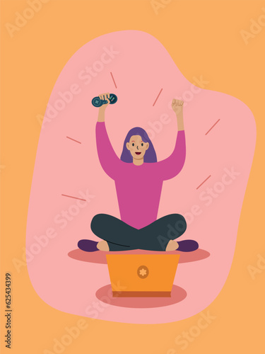 girl playing video games