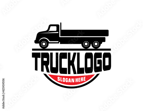 Logistic delivery, express fast shipping logo design template