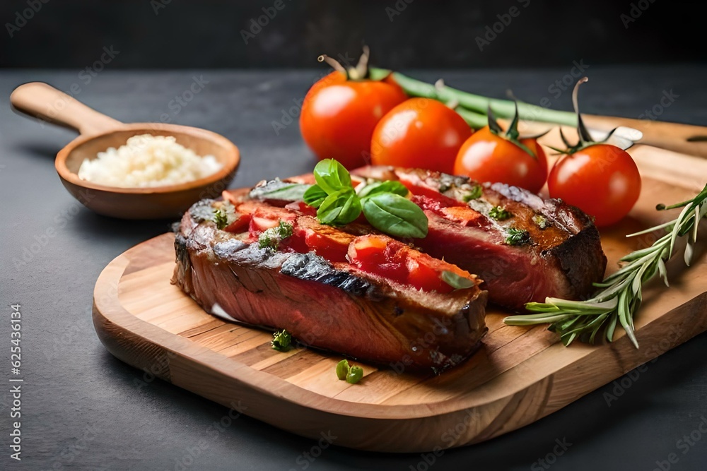 grilled meat with vegetables grilled meat with vegetables