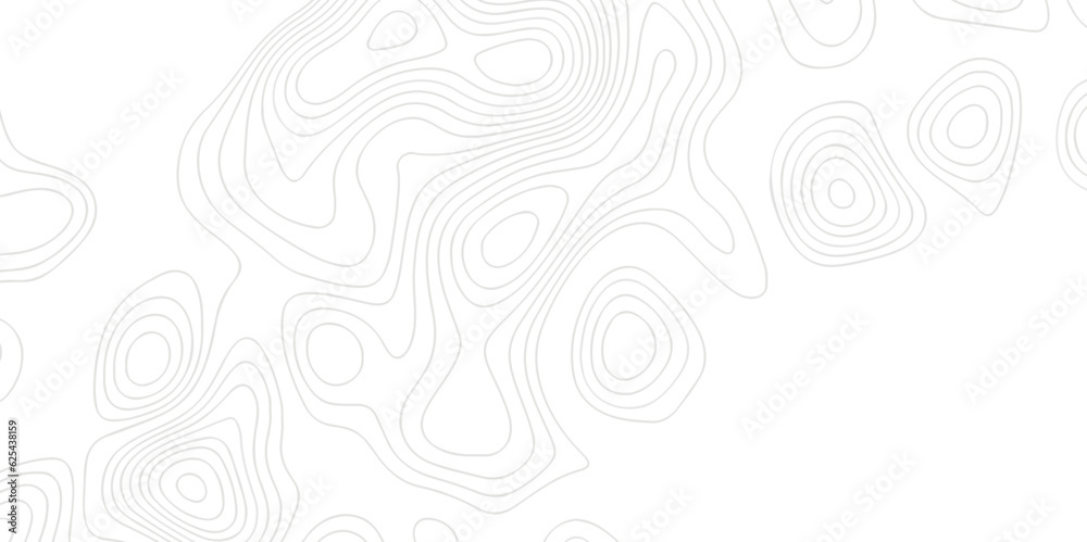 Topographic map background geographic line map with elevation assignments. The black on white contours vector topography stylized height of the lines map.