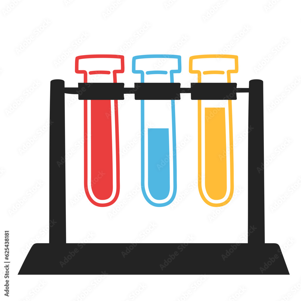 Science and Research Illustration Icon Science and Research Illustration Icon