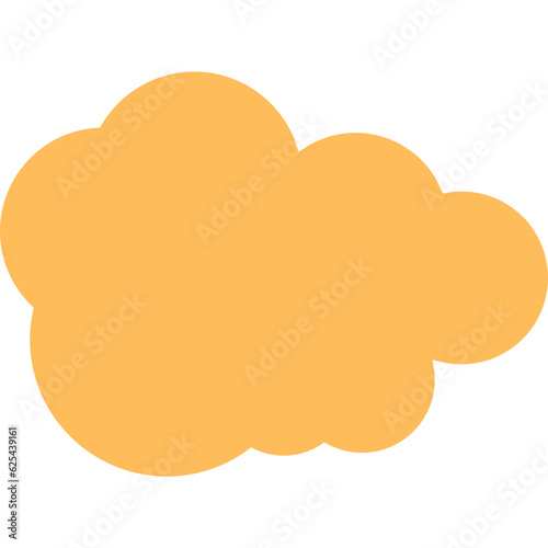 Сomic bubble speech cloud. Pop art retro cartoon sticker. Vector icon illustration