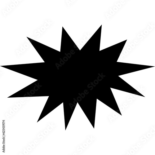 Сomic bubble speech cloud. Pop art retro cartoon sticker. Vector icon illustration