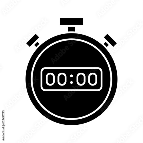 Stopwatch vector icon. Symbol in Line Art Style for Design, vector illustration on white background