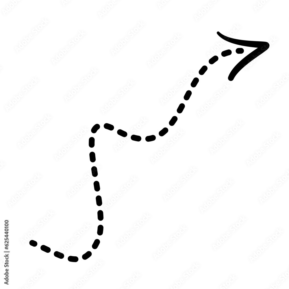 Arrow Curly Ornament