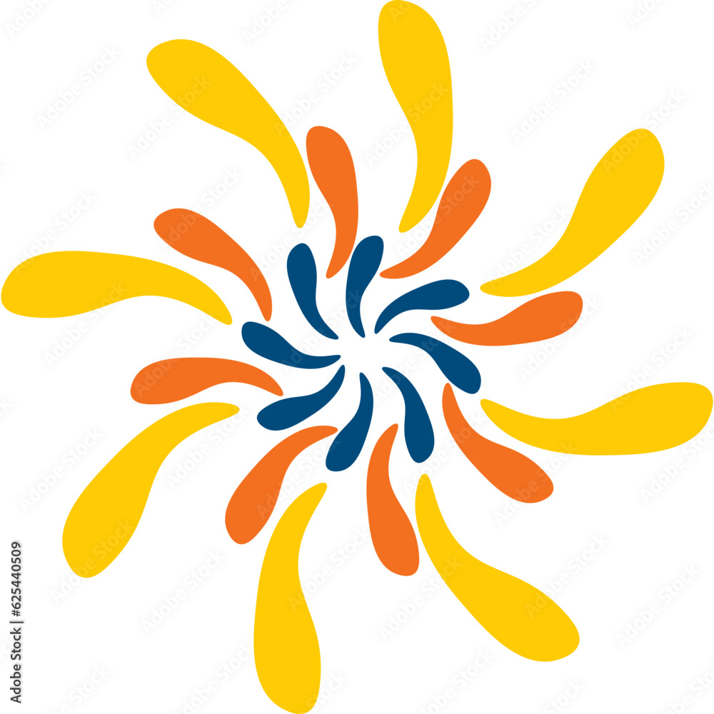 Fototapeta premium Firework Doodle Decorative