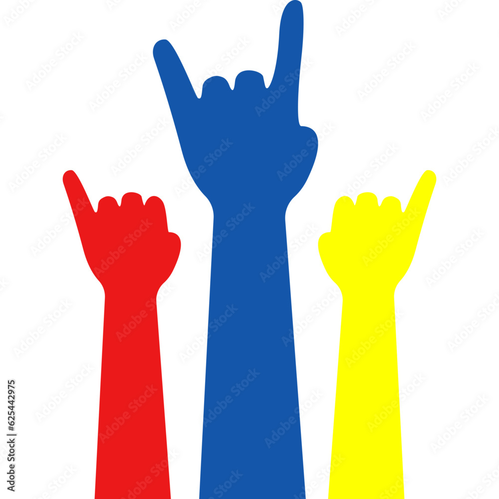 Fototapeta premium International Youth Day Hand