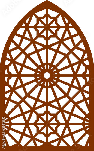 Simple Vector Pattern for Laser Cutting  Decoration  and Ornament. Metal design  wood carving  vector