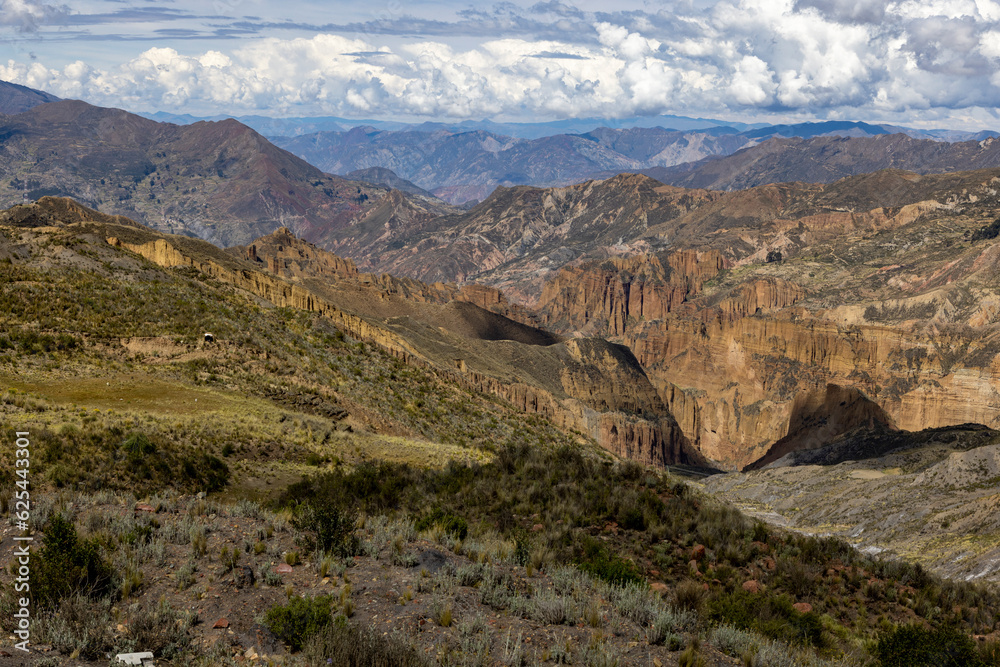 Exploring the beautiful Palca Canyon, a natural sight in the surroundings of La Paz, Bolivia - Traveling South America