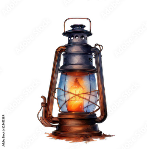  Lantern Watercolor Clipart Illustration