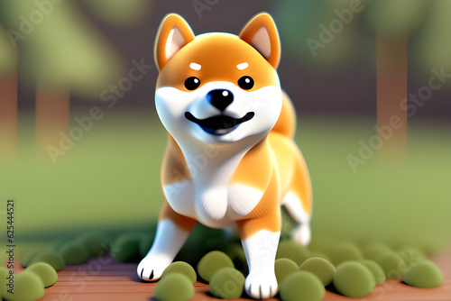 a cute dog(shiba inu)