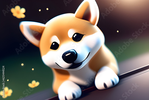 a cute dog(shiba inu)