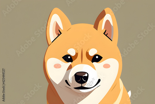a cute dog(shiba inu)