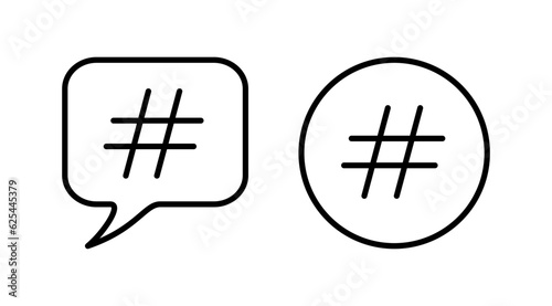 Hashtag icon vector. hashtag simbols
