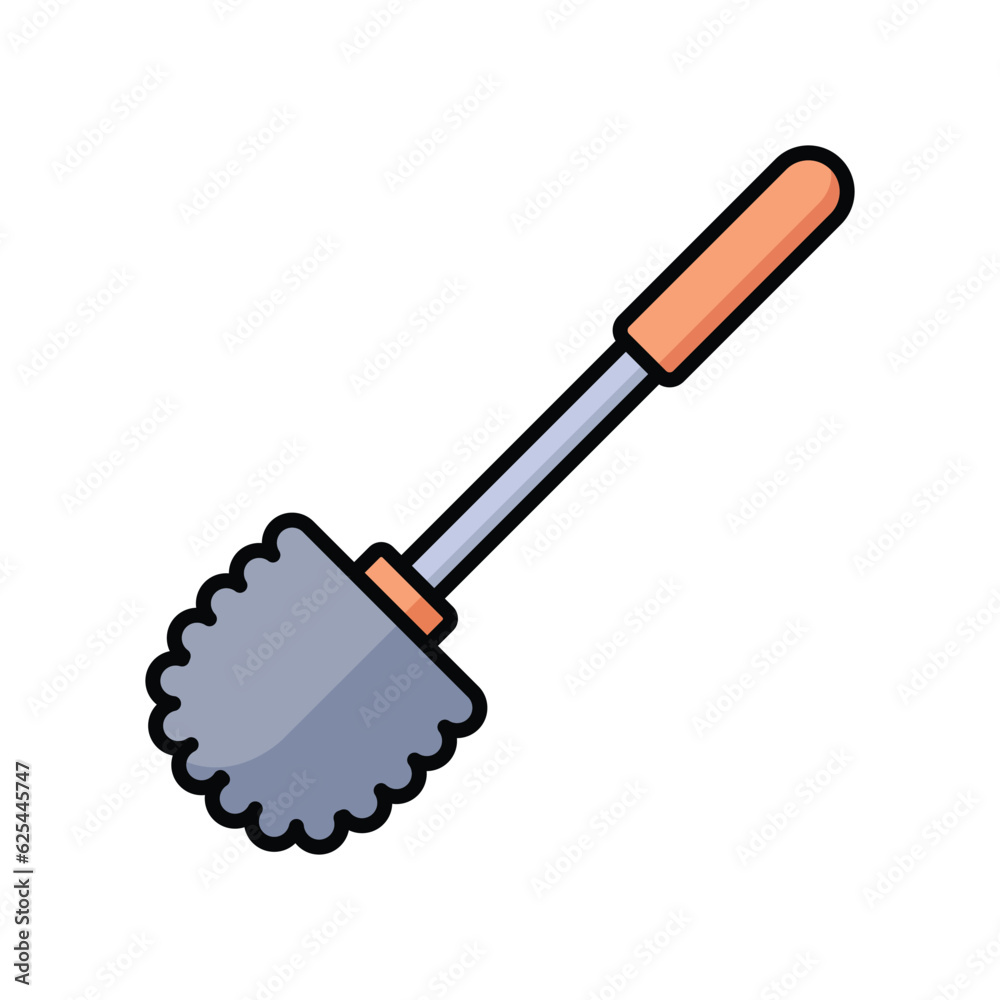 toilet brush icon vector design template in white background toilet brush icon vector design template in white background