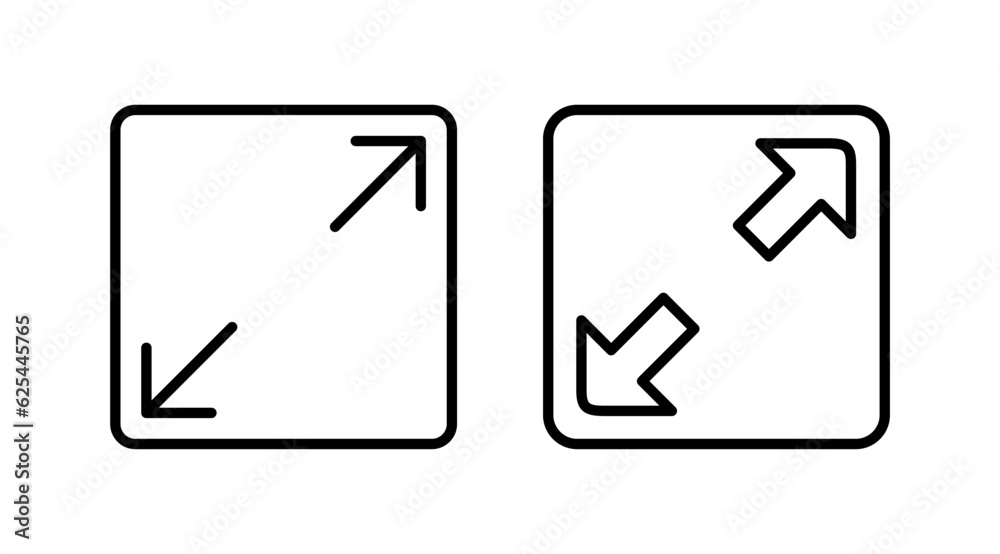 Fullscreen icon vector. expand fullscreen icon Fullscreen icon vector. expand fullscreen icon