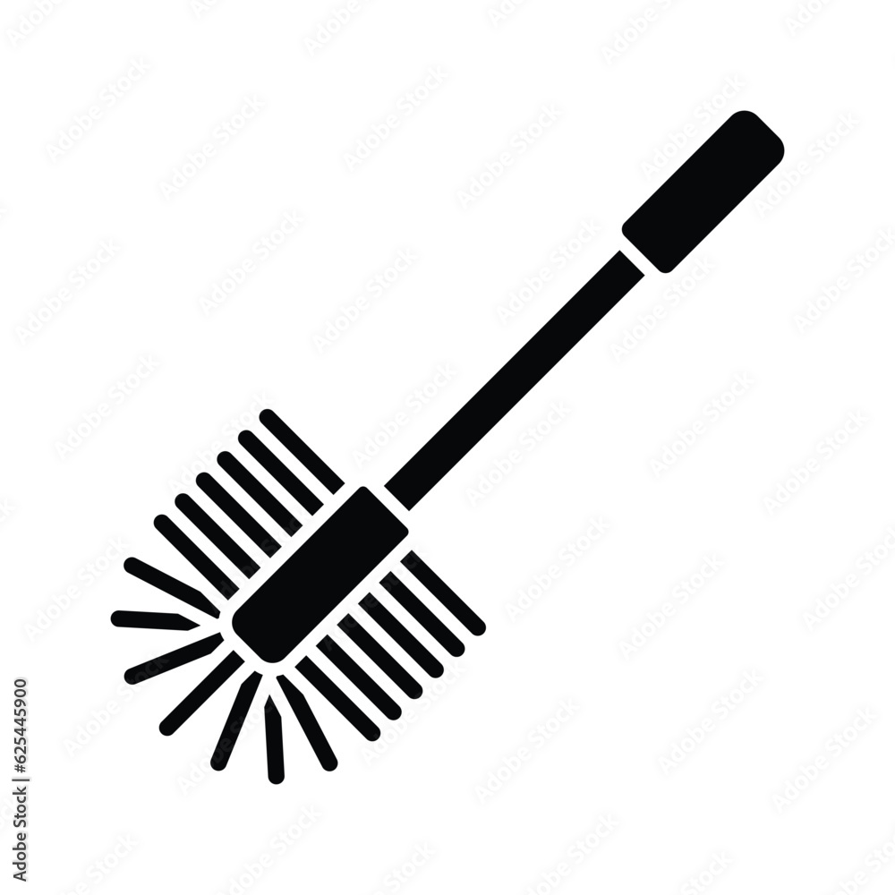 toilet brush icon vector design template in white background toilet brush icon vector design template in white background