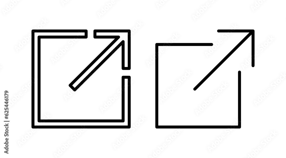 External link icon vector. hyperlink chain symbol. download, share, External link icon vector. hyperlink chain symbol. download, share,