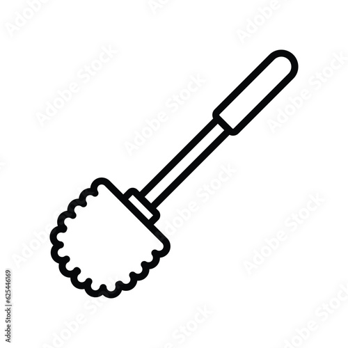 toilet brush icon vector design template in white background