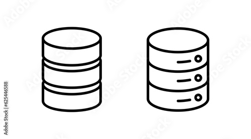 Database icon vector. server icon. storage
