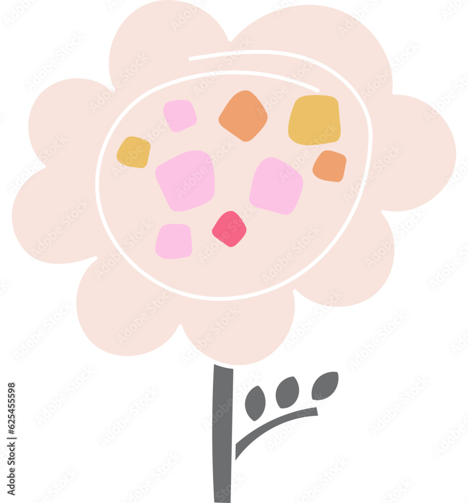 Flower Funny Drawing