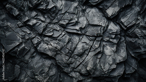 Fotografia Abstract Monochrome: Cracked Granite Texture