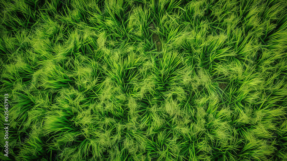 Green grass, top view background texture. Home garden lawn, sports field. AI generated. Green grass, top view background texture. Home garden lawn, sports field. AI generated.