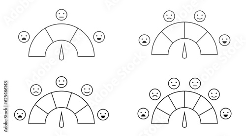 Rating scale horizontal gauge measurement assessment level