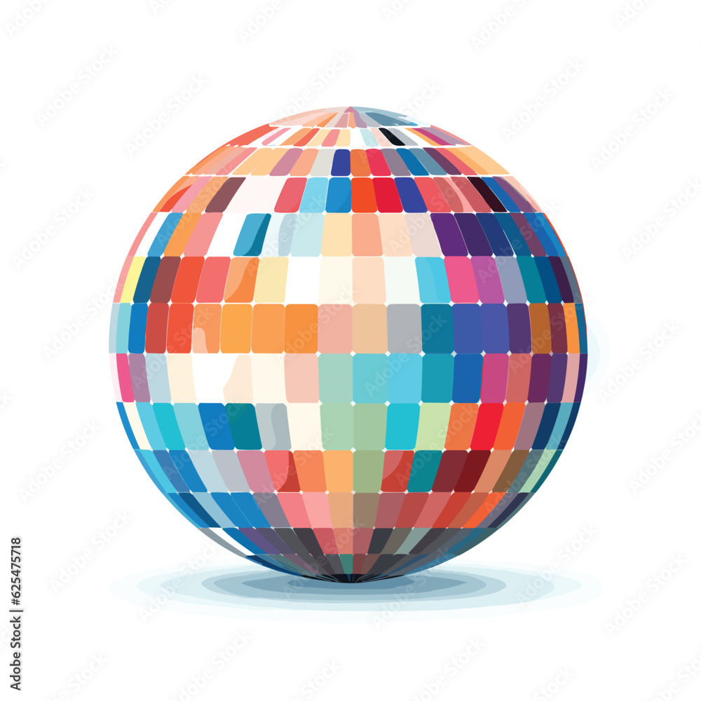 Discoball vector flat minimalistic isolated illustration Discoball vector flat minimalistic isolated illustration