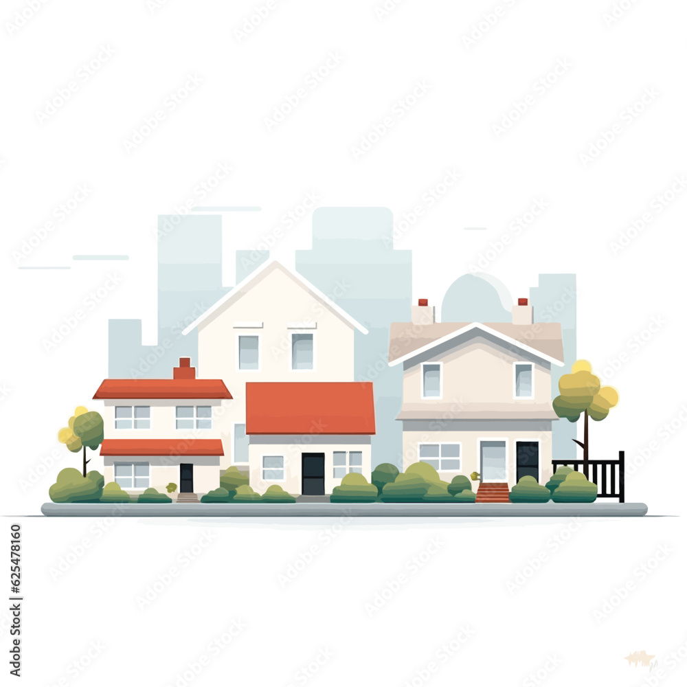 Mortgage vector flat minimalistic isolated illustration