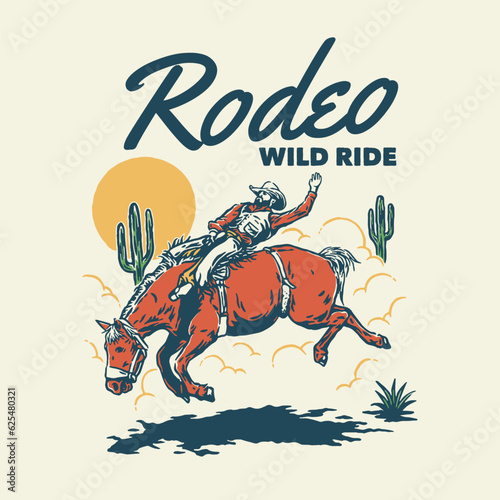 Set Collection Hand drawn Western Illustration vector