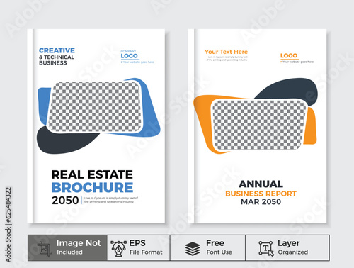 Corporate Real Estate Brochure Cover Template 2050.