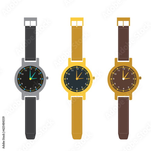 Hand holding Watch isolated on white background