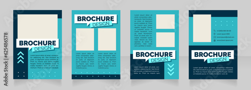 Hourly wages benefits blank brochure design. Template set with copy space for text. Premade corporate reports collection. Editable 4 paper pages. Rubik Black, Regular, Light fonts used