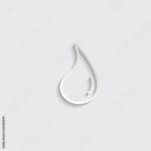 water drop icon vector liquid sign