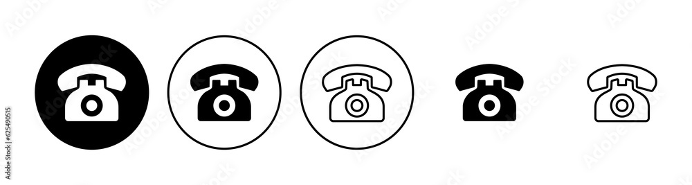 Telephone icon set. phone icon vector. Telephone icon set. phone icon vector.